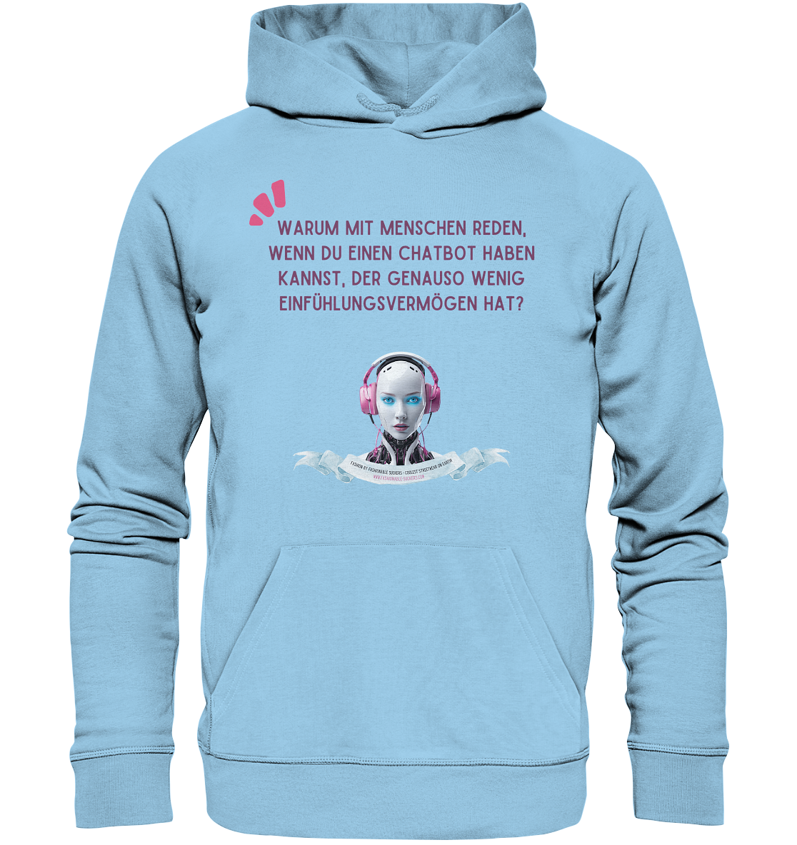 Know it all - Magenta (Organic Hoodie)