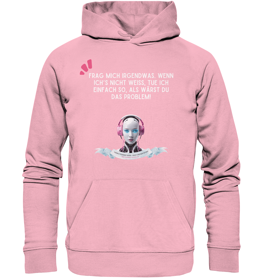 You are the problem - White (Organic Hoodie)